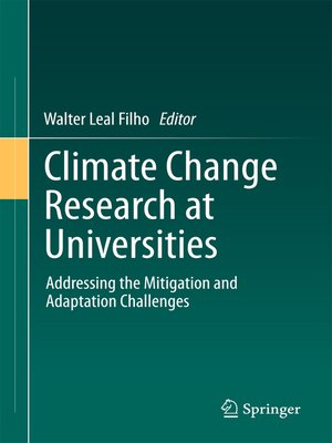 cover image of Climate Change Research at Universities
